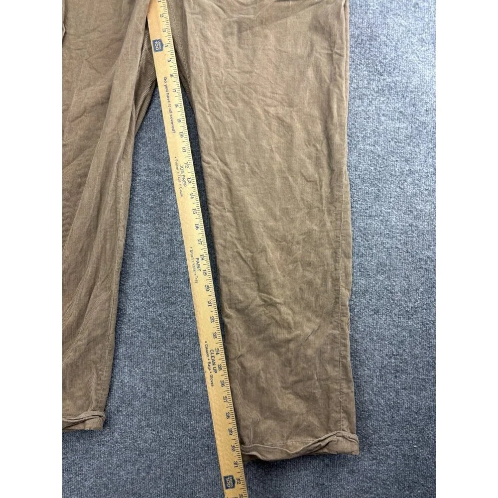 Polo Ralph Lauren Corduroy Pants Men's‎ W38 x L34 Brown Cotton Straight Leg Cuff